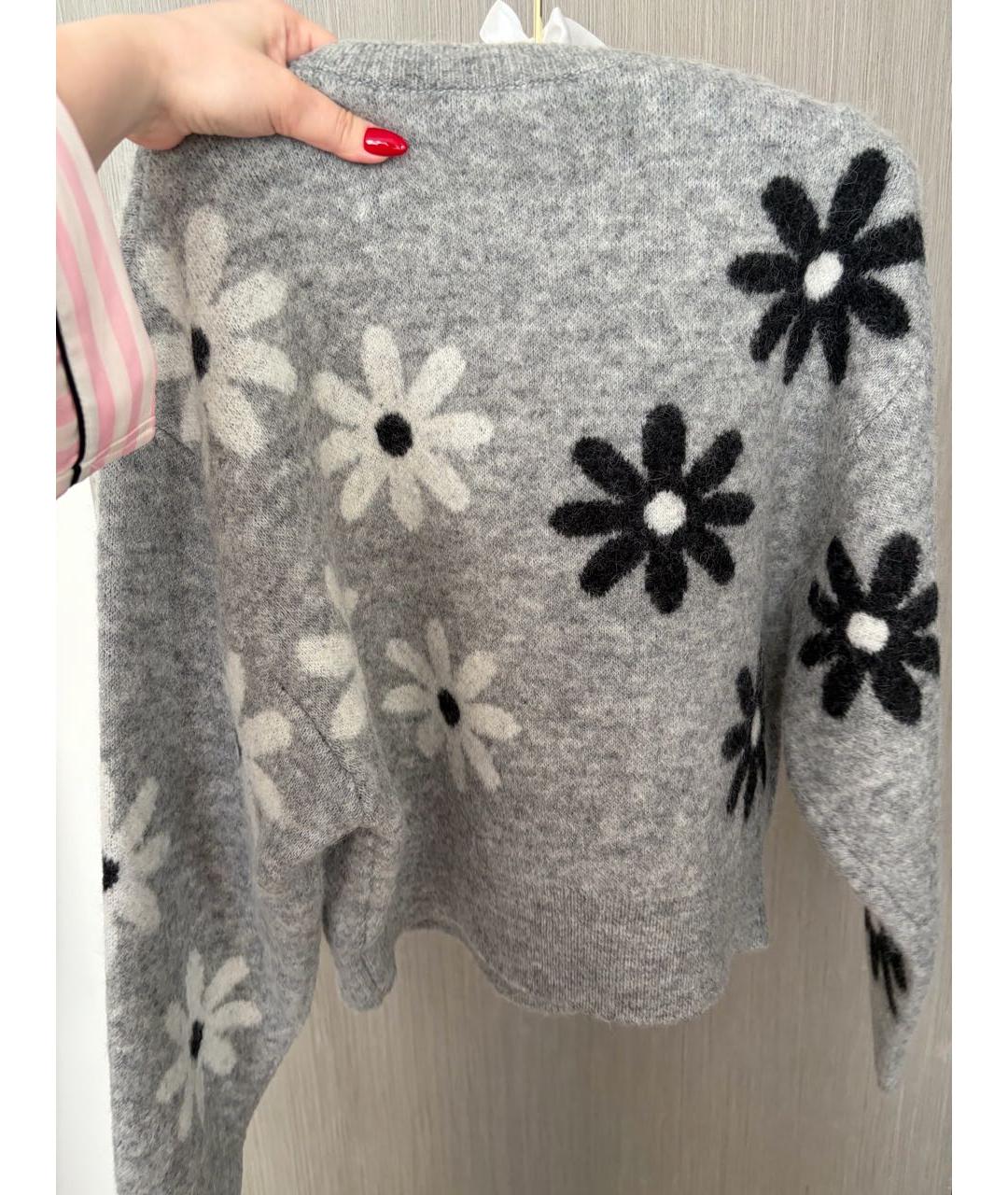 SANDRO Серый шерстяной джемпер / свитер, фото 2