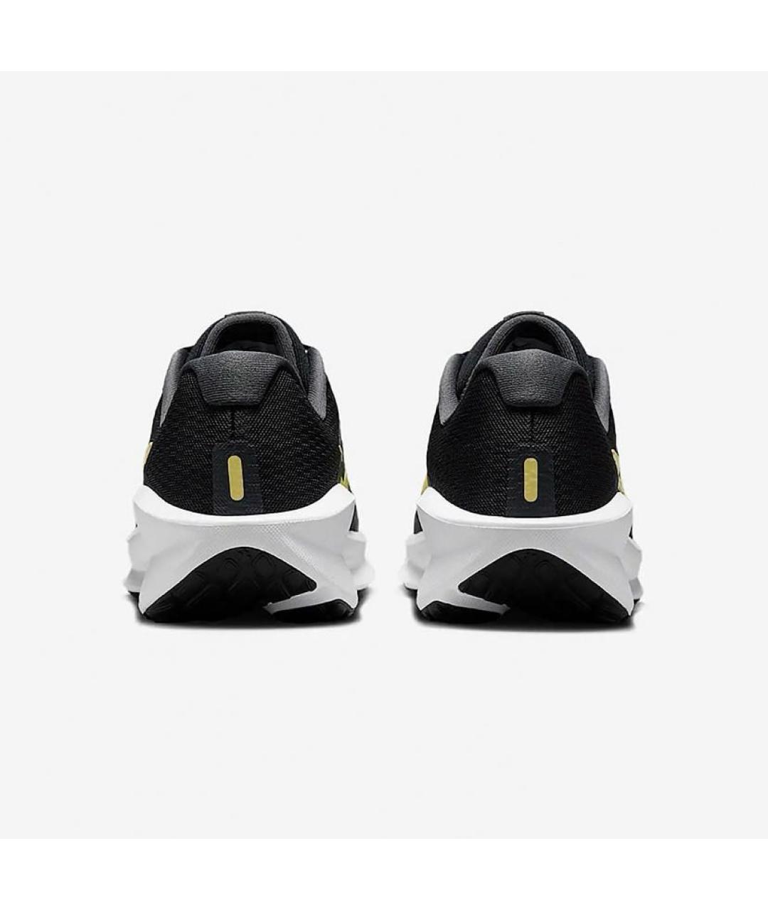 NIKE Черные текстильные низкие кроссовки / кеды, фото 3