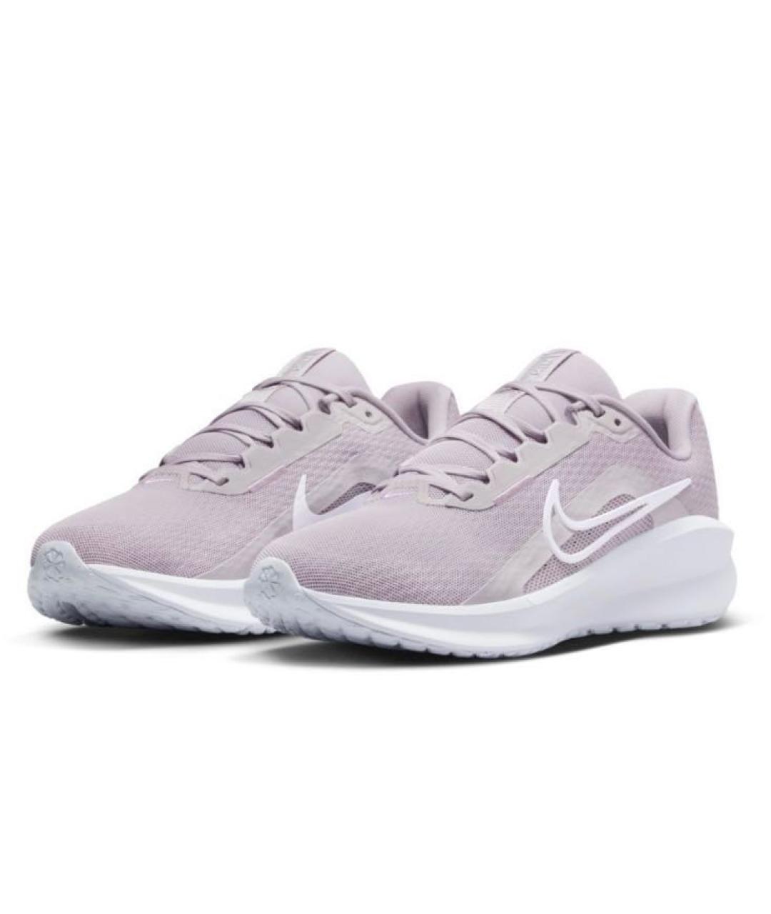 NIKE Розовые текстильные низкие кроссовки / кеды, фото 3