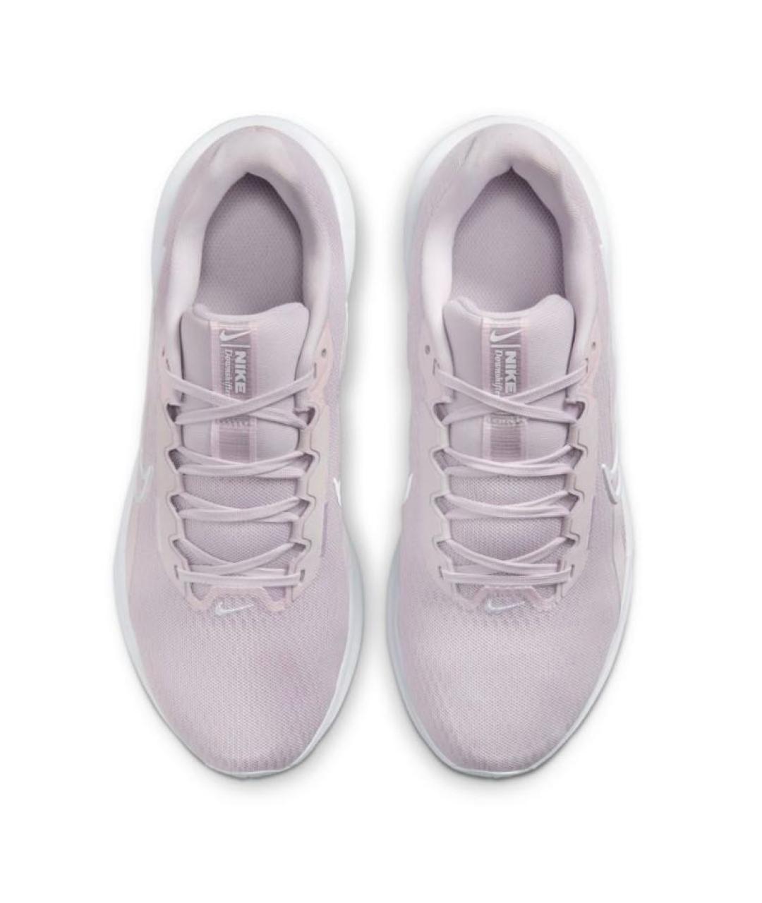 NIKE Розовые текстильные низкие кроссовки / кеды, фото 2