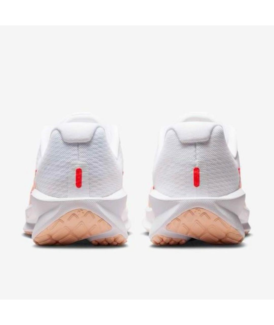 NIKE Белые текстильные низкие кроссовки / кеды, фото 4