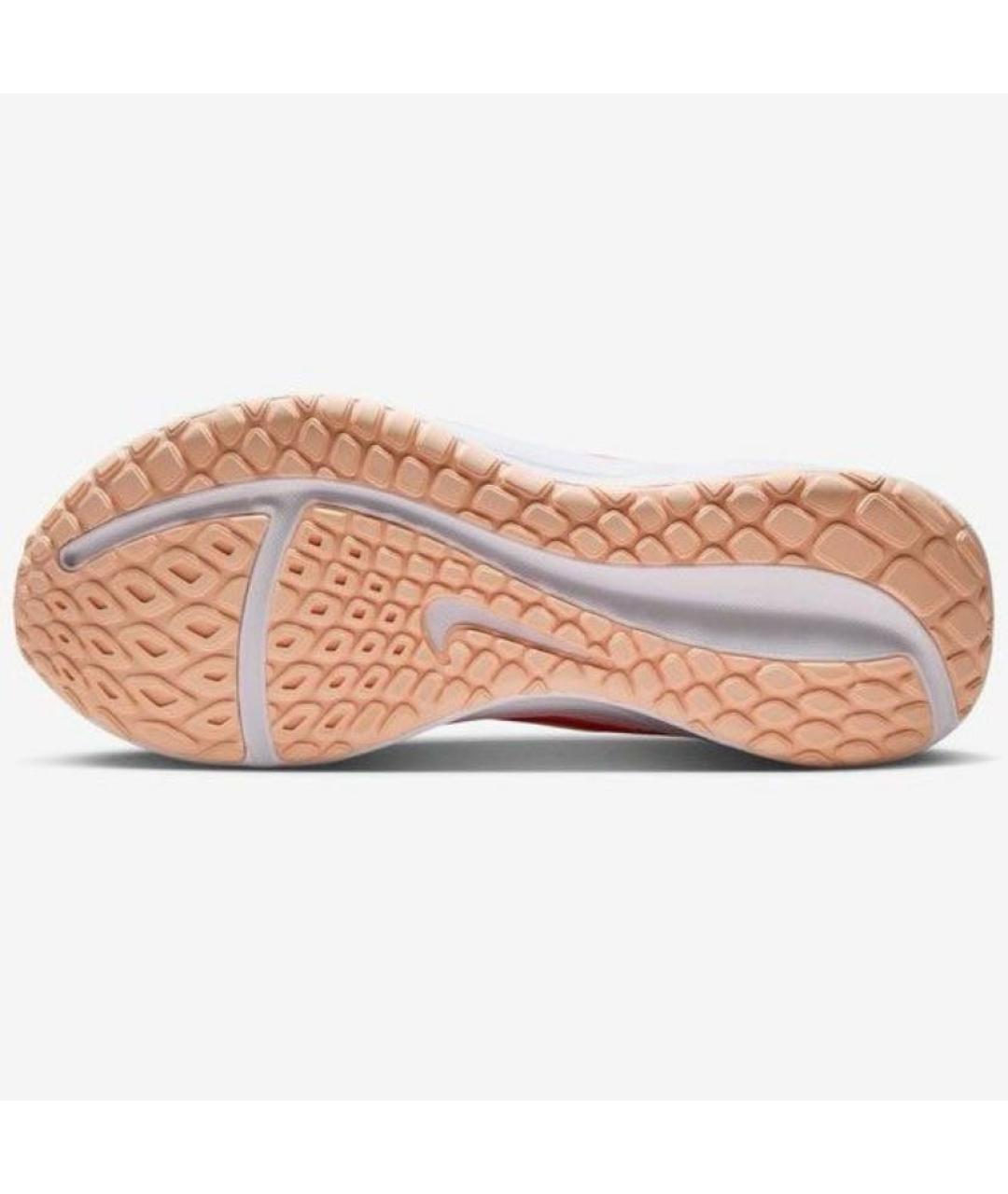 NIKE Белые текстильные низкие кроссовки / кеды, фото 6