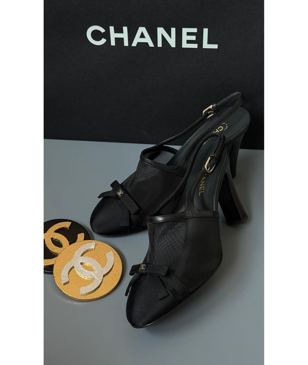 CHANEL Черные туфли, фото 2