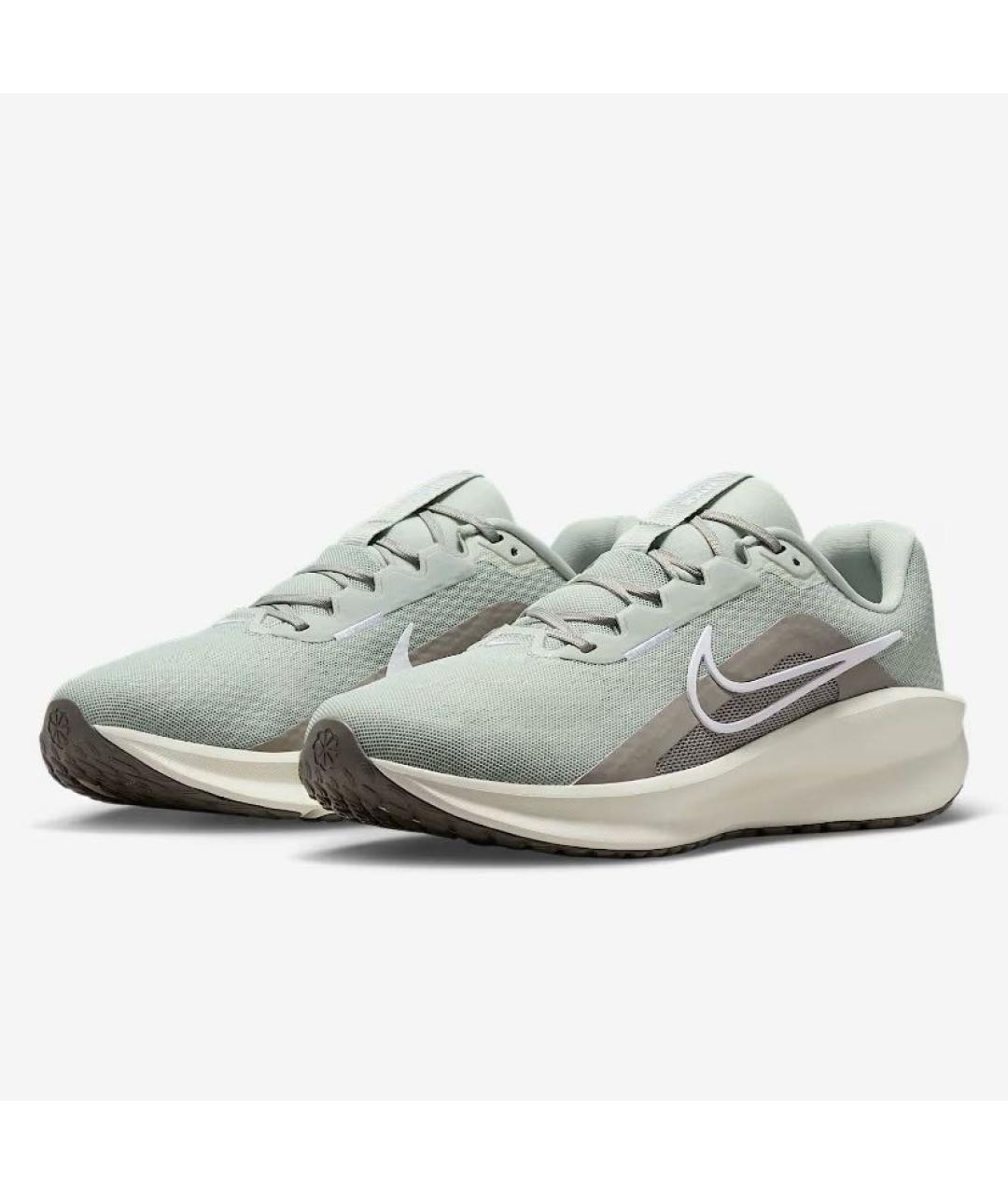 NIKE Серые текстильные низкие кроссовки / кеды, фото 3