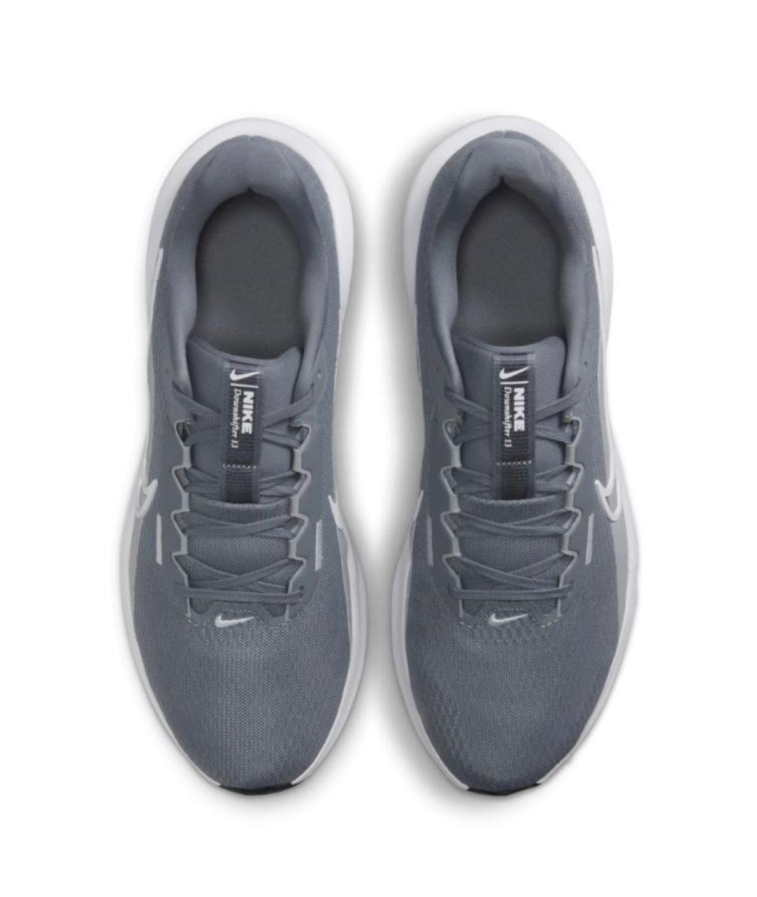 NIKE Серые текстильные низкие кроссовки / кеды, фото 2