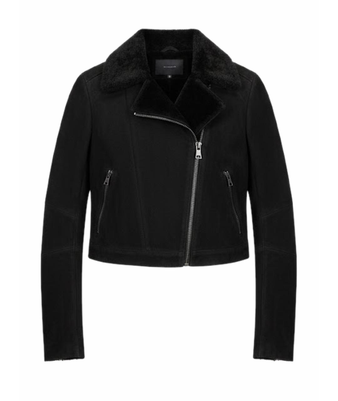 PRADA Черная меховая дубленка, фото 1