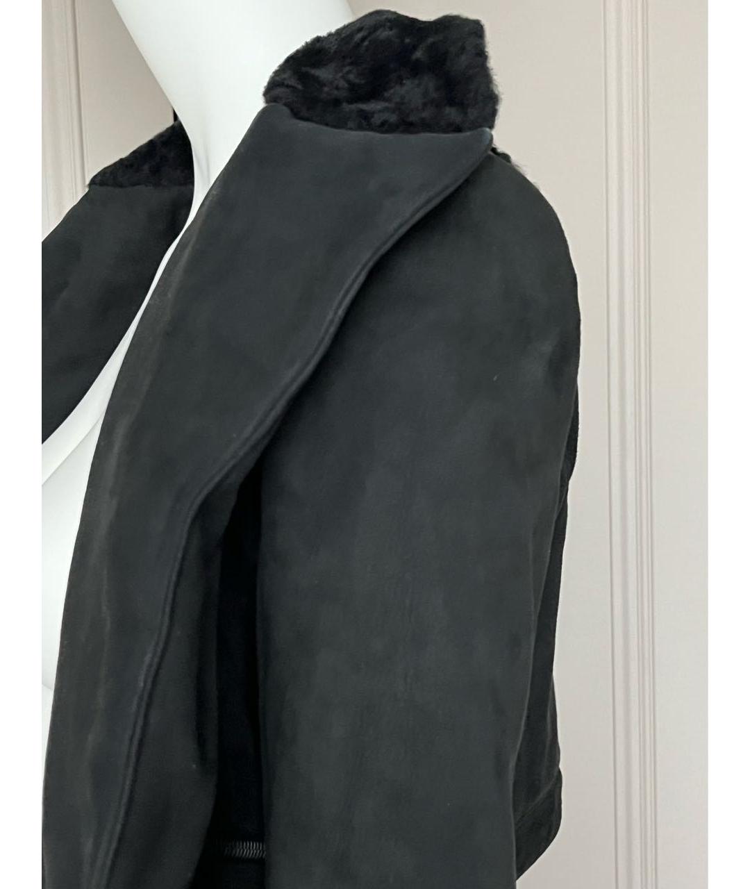 PRADA Черная меховая дубленка, фото 7