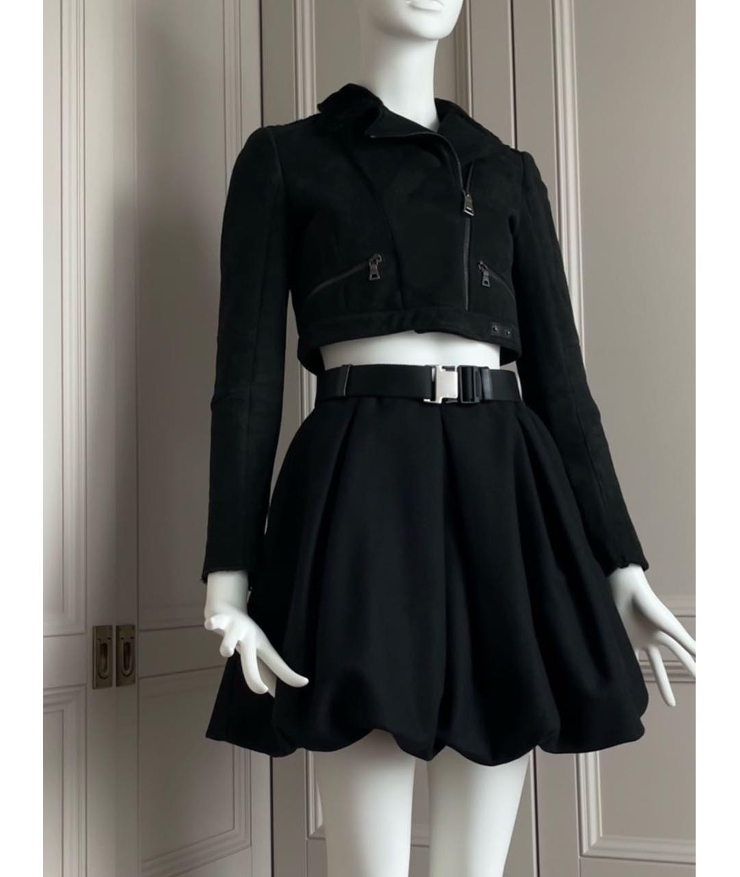 PRADA Черная меховая дубленка, фото 4