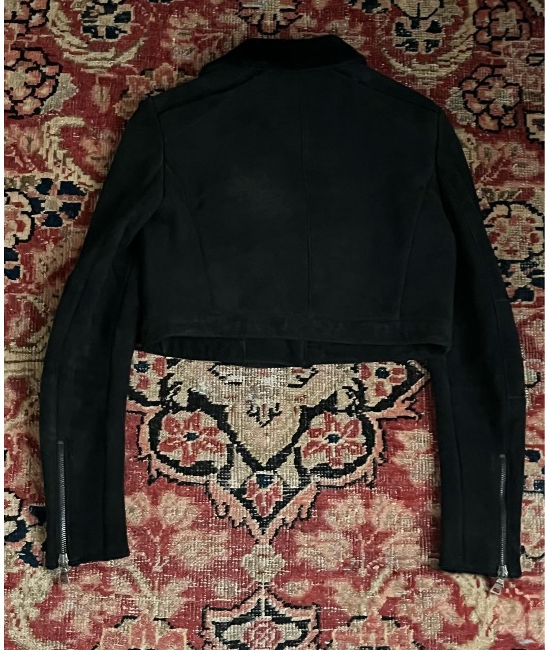 PRADA Черная меховая дубленка, фото 2