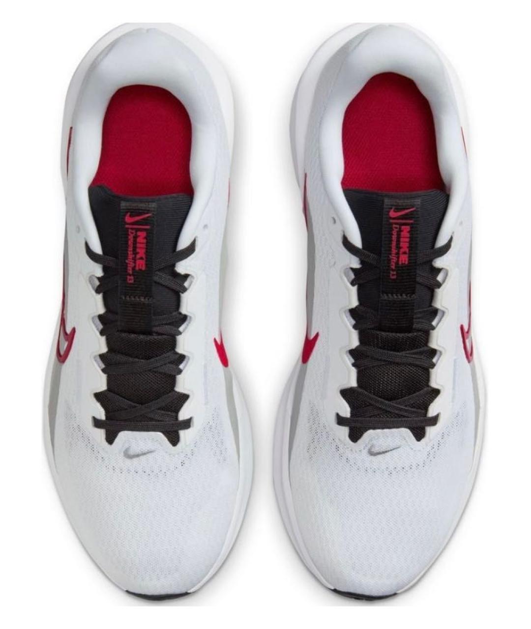 NIKE Белые текстильные низкие кроссовки / кеды, фото 3