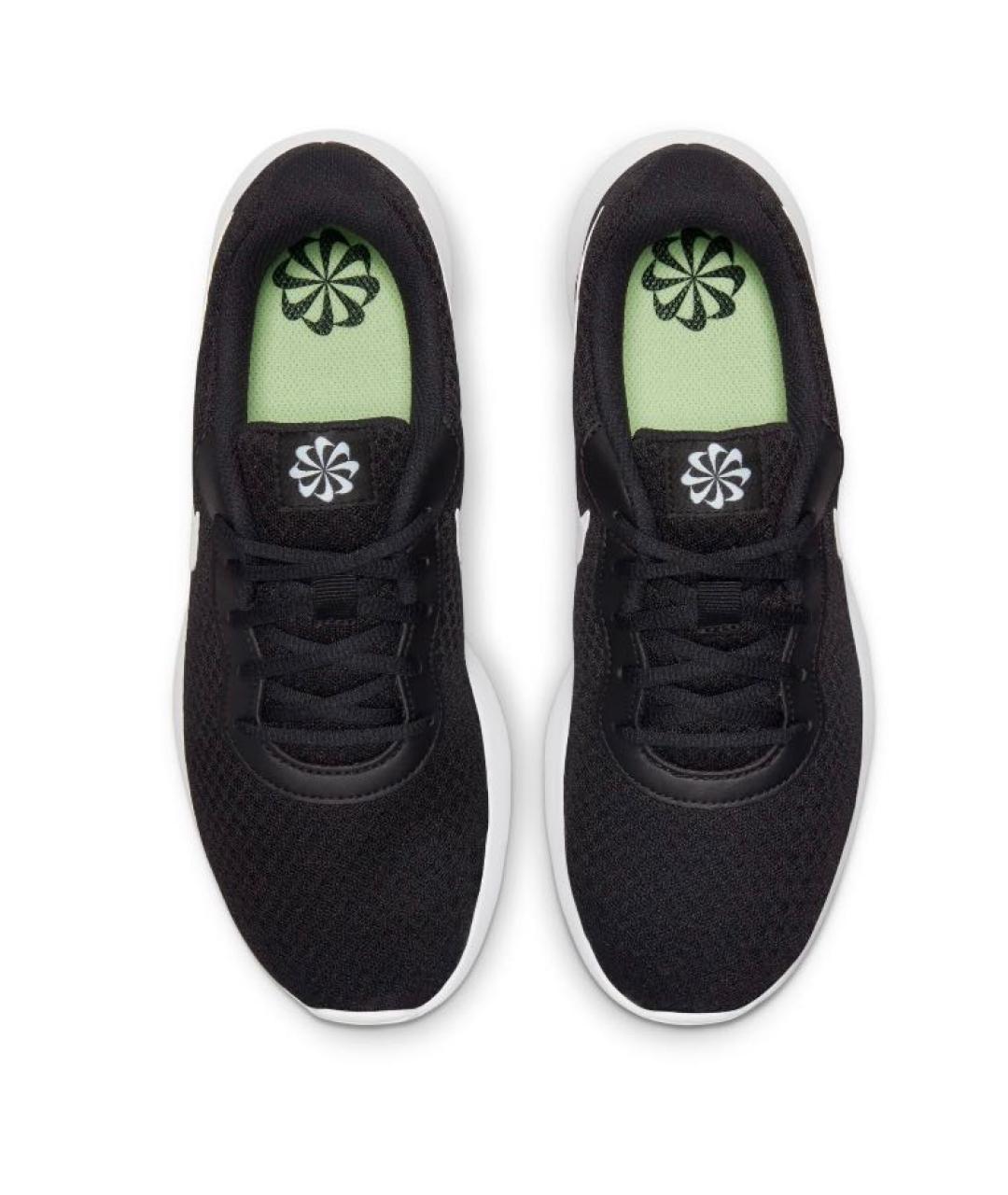 NIKE Черные текстильные низкие кроссовки / кеды, фото 4