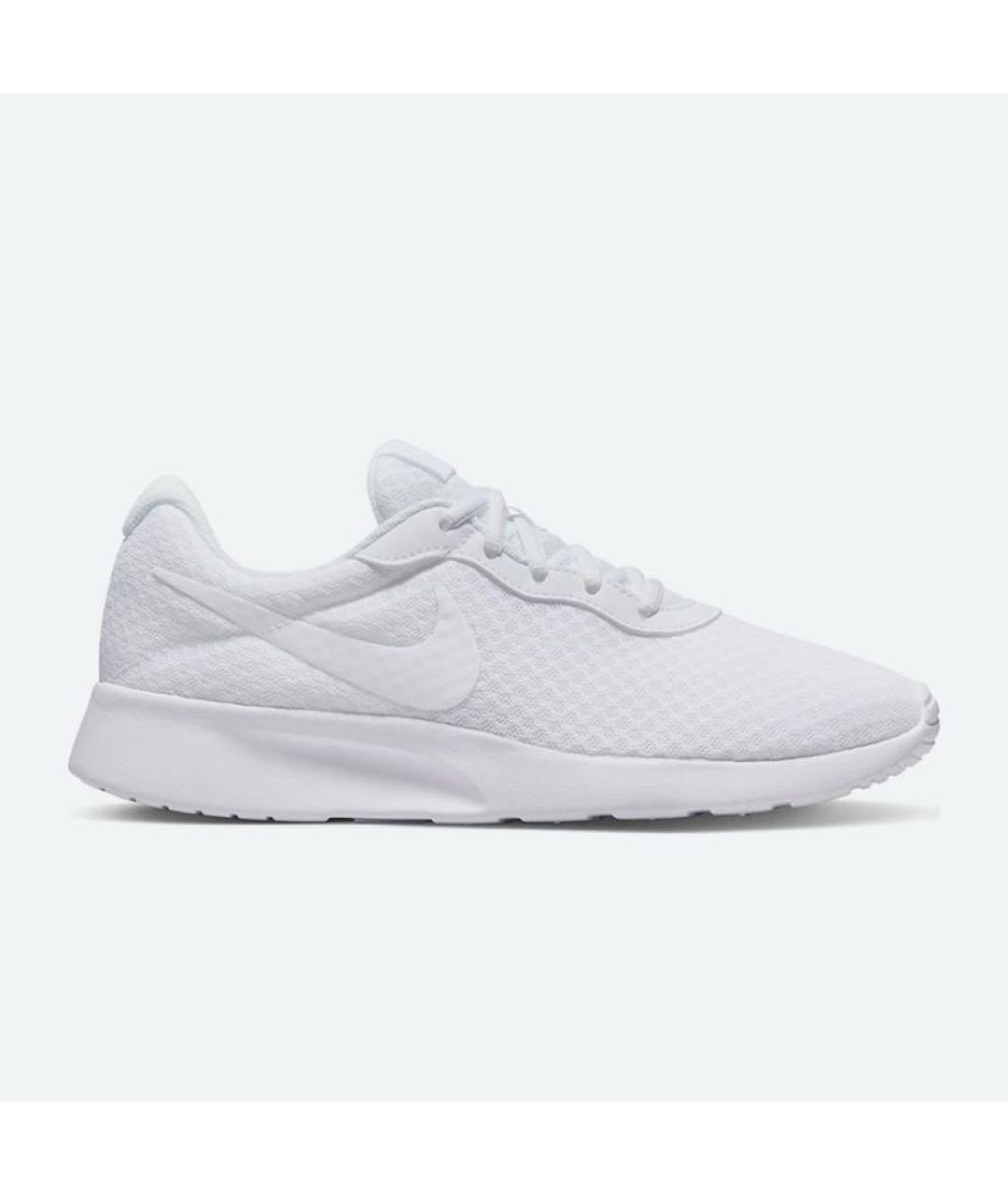 NIKE Белые текстильные низкие кроссовки / кеды, фото 6