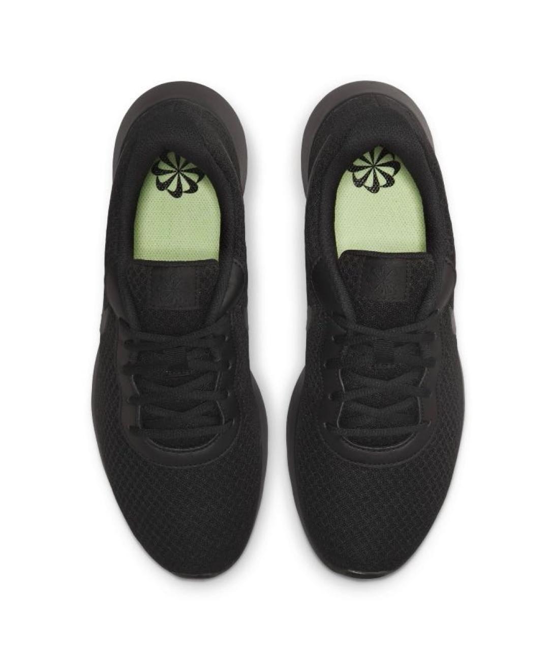 NIKE Черные текстильные низкие кроссовки / кеды, фото 3