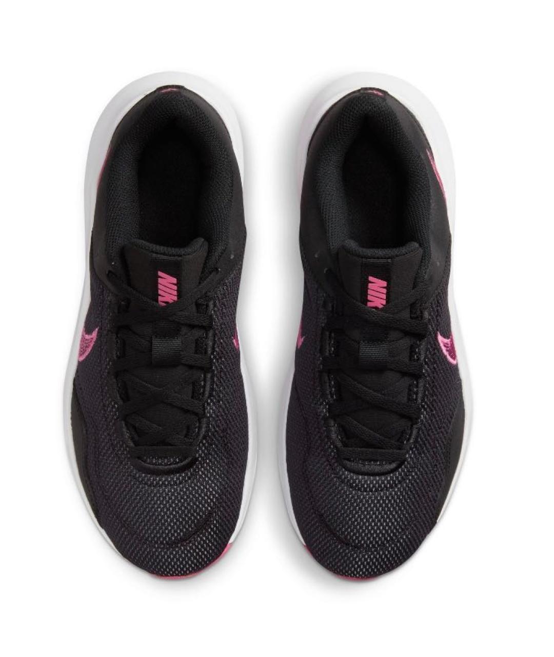 NIKE Черные текстильные низкие кроссовки / кеды, фото 2