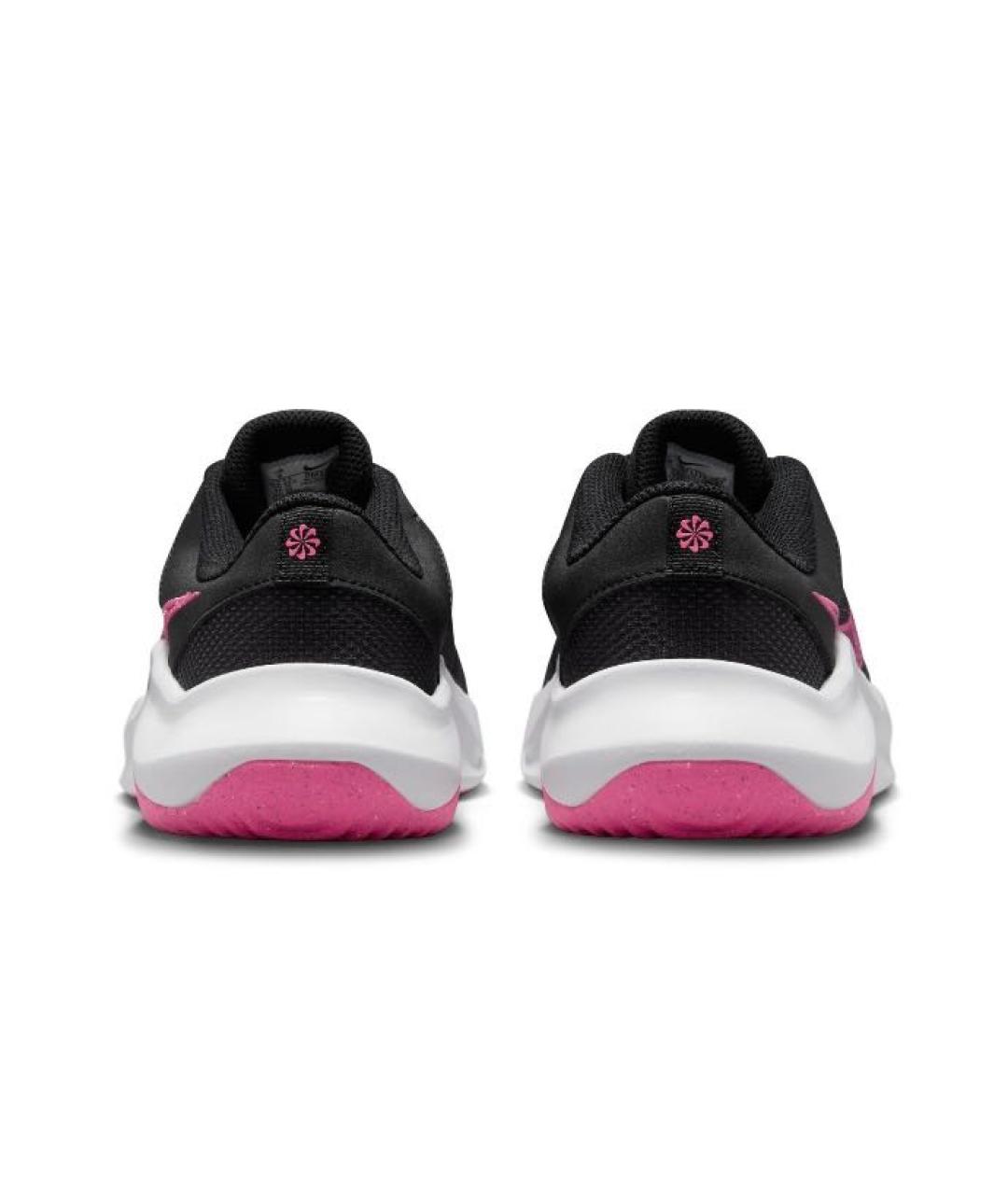 NIKE Черные текстильные низкие кроссовки / кеды, фото 4