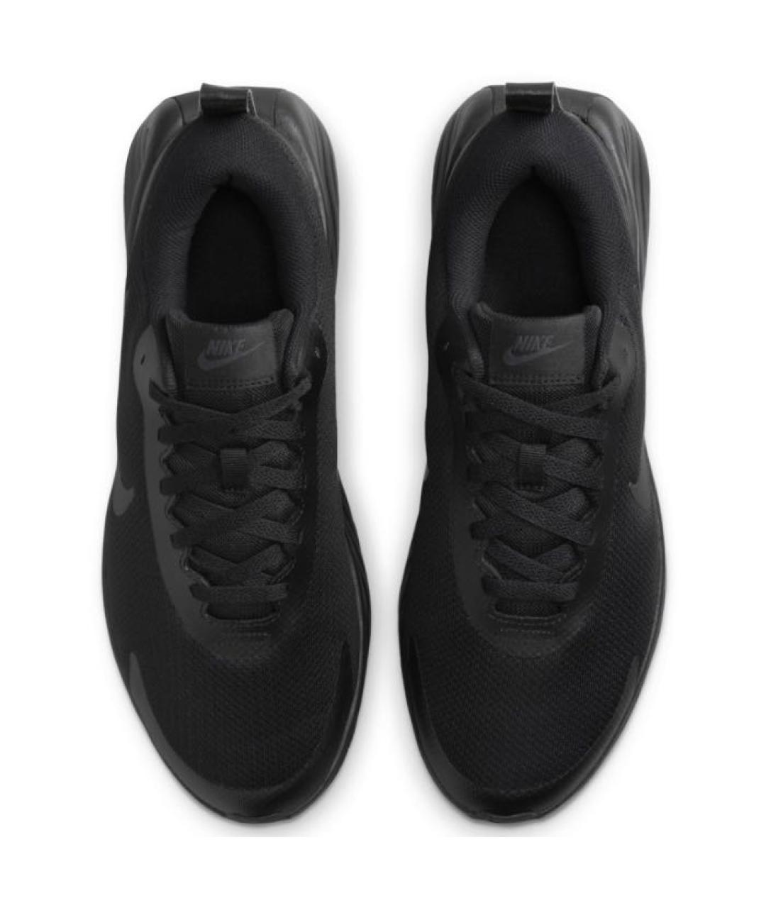 NIKE Черные текстильные низкие кроссовки / кеды, фото 2