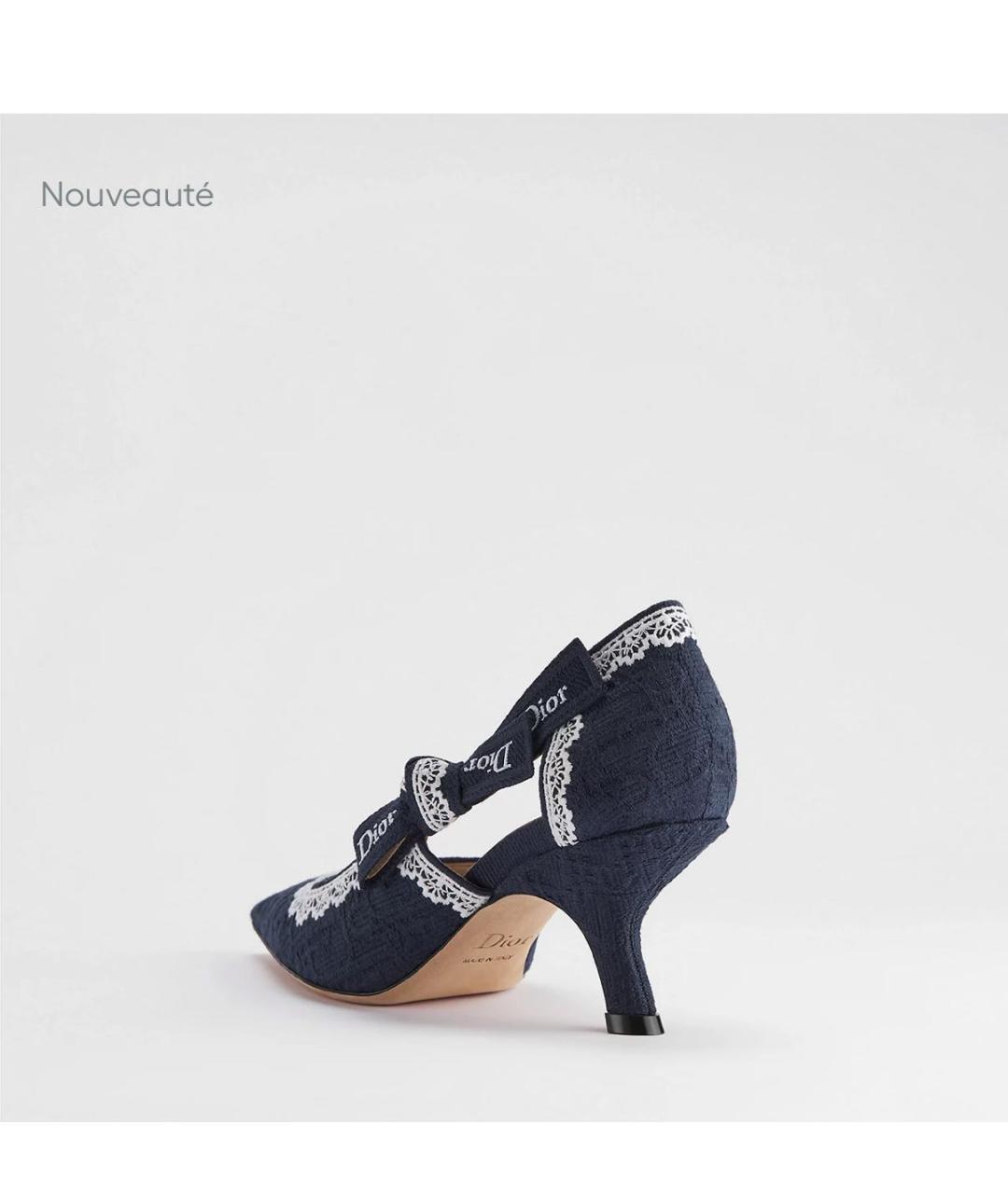 CHRISTIAN DIOR Темно-синие туфли, фото 4