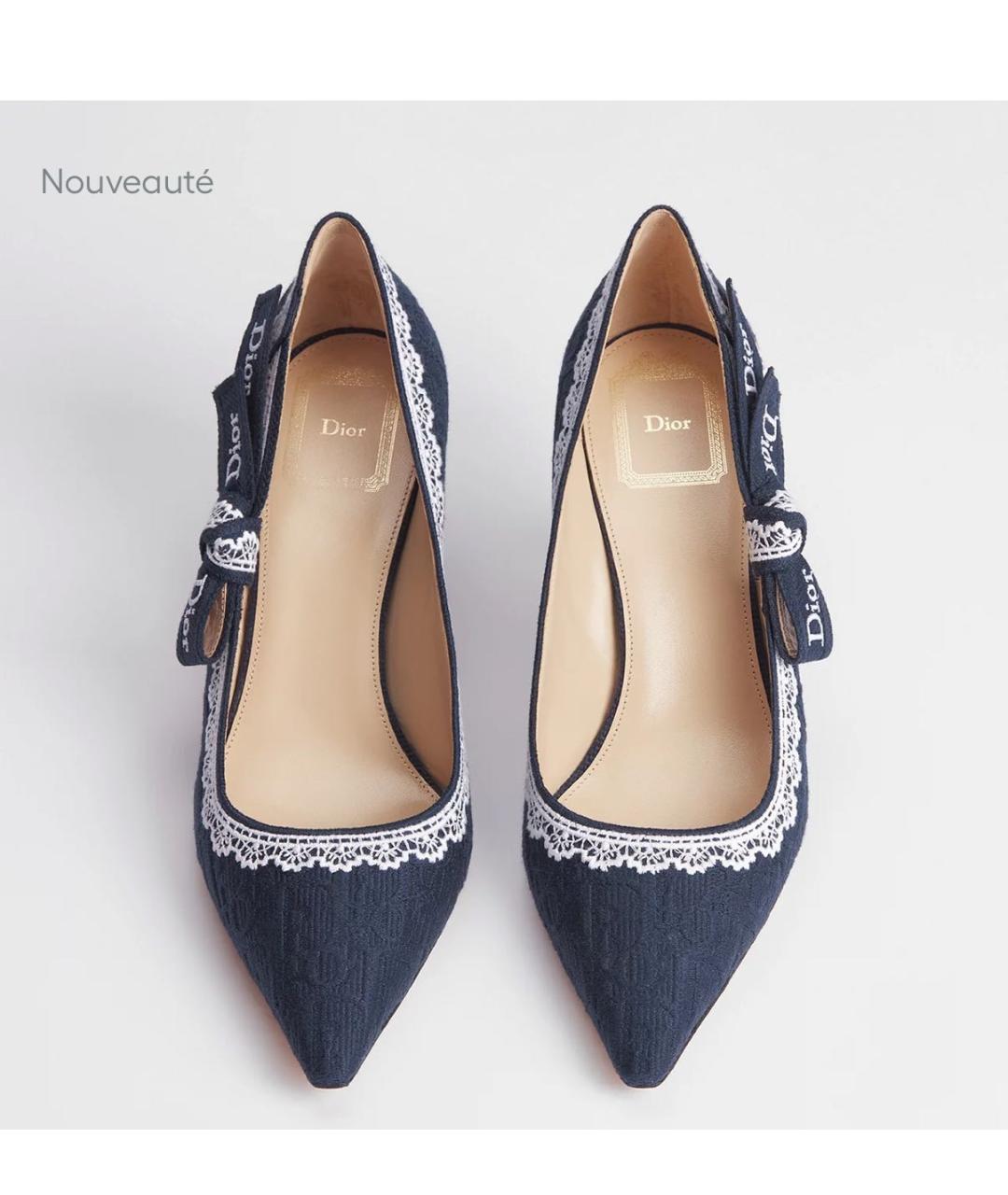 CHRISTIAN DIOR Темно-синие туфли, фото 5