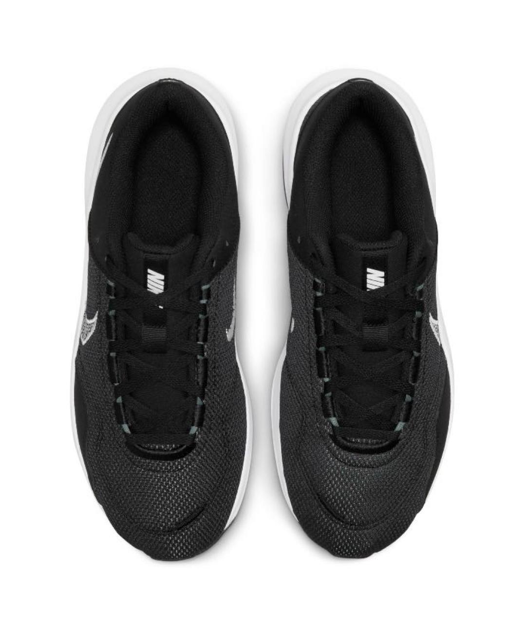 NIKE Черные текстильные низкие кроссовки / кеды, фото 4