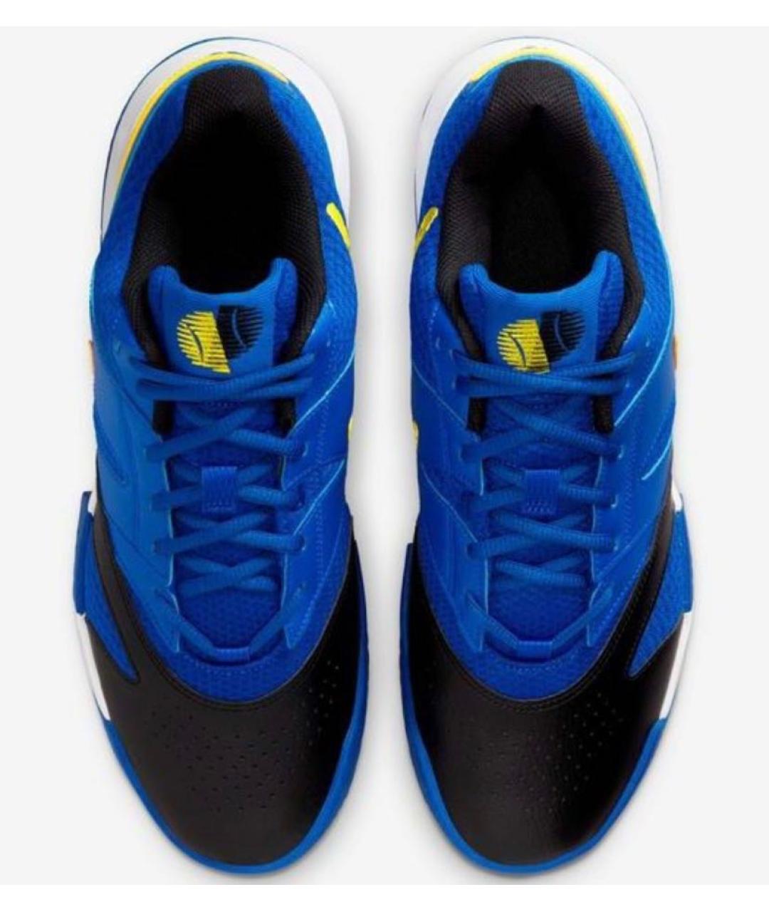 NIKE Синие кожаные низкие кроссовки / кеды, фото 3