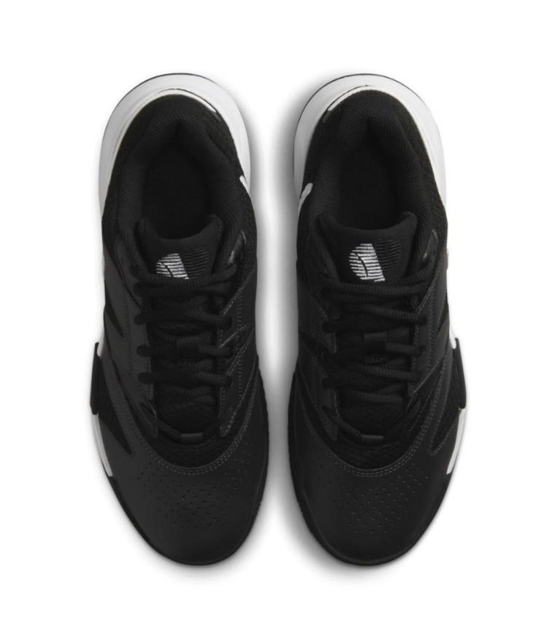 NIKE Черные кожаные низкие кроссовки / кеды, фото 2