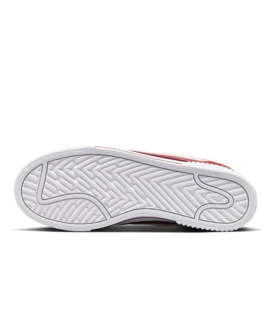 NIKE Бордовые замшевые низкие кроссовки / кеды, фото 5