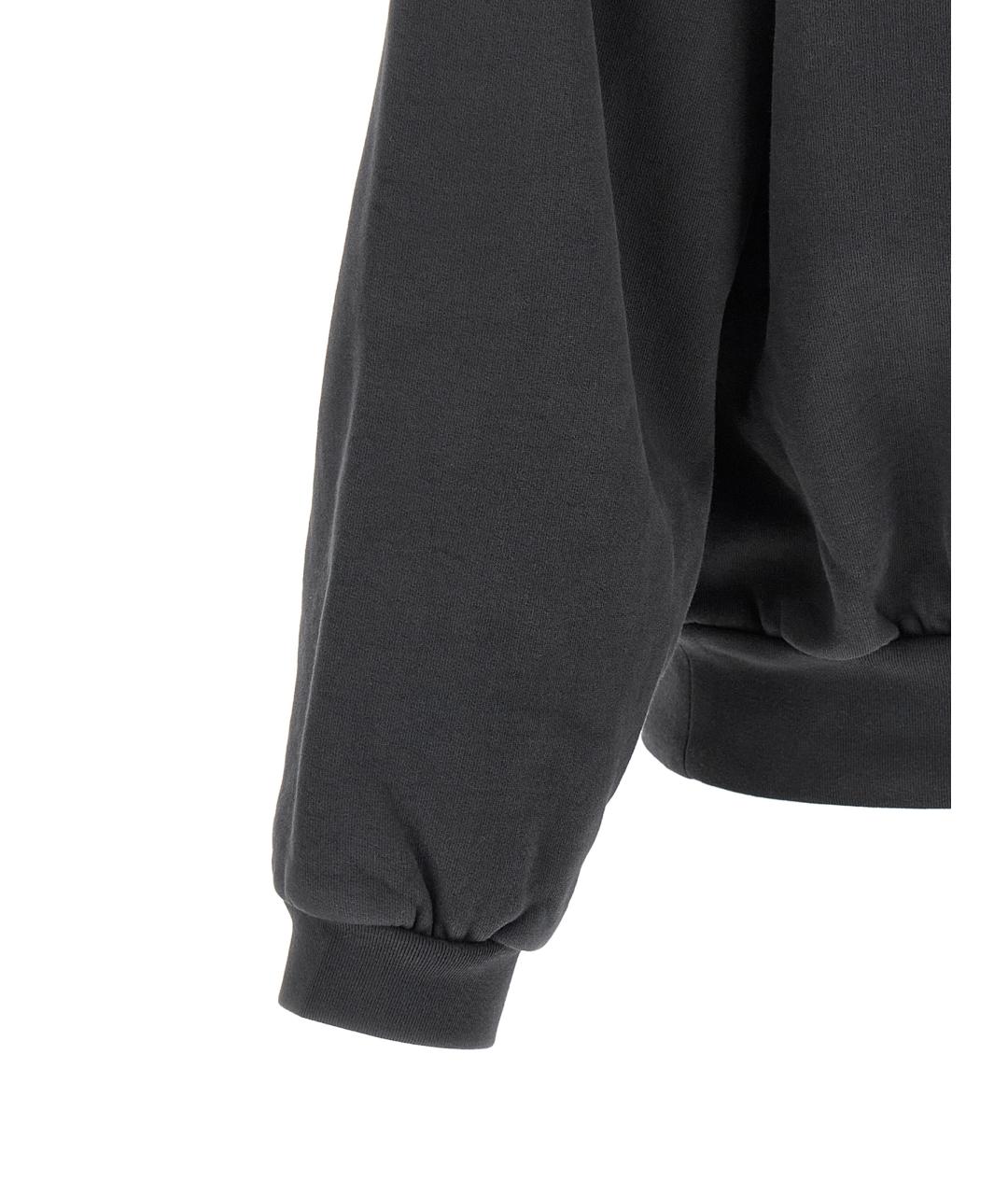 FEAR OF GOD ESSENTIALS Черное хлопковое поло с длинным рукавом, фото 4