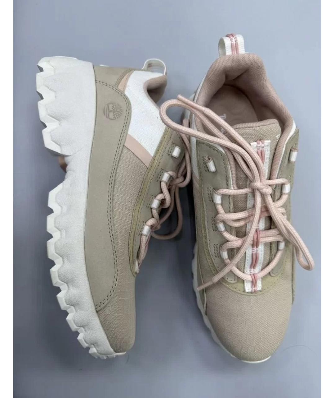 TIMBERLAND Бежевые текстильные кроссовки, фото 6