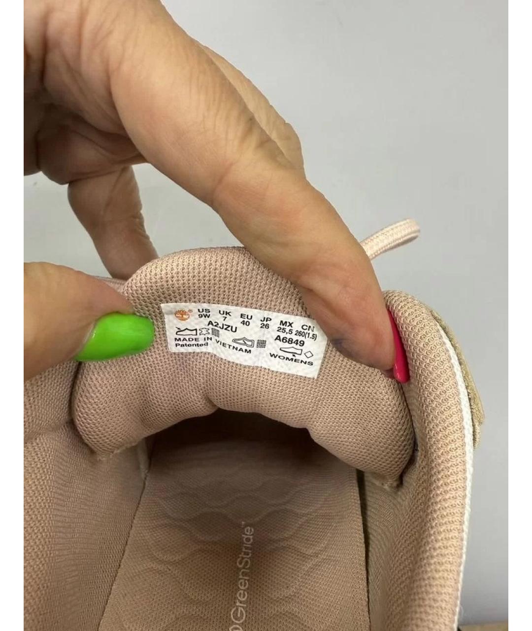 TIMBERLAND Бежевые текстильные кроссовки, фото 8