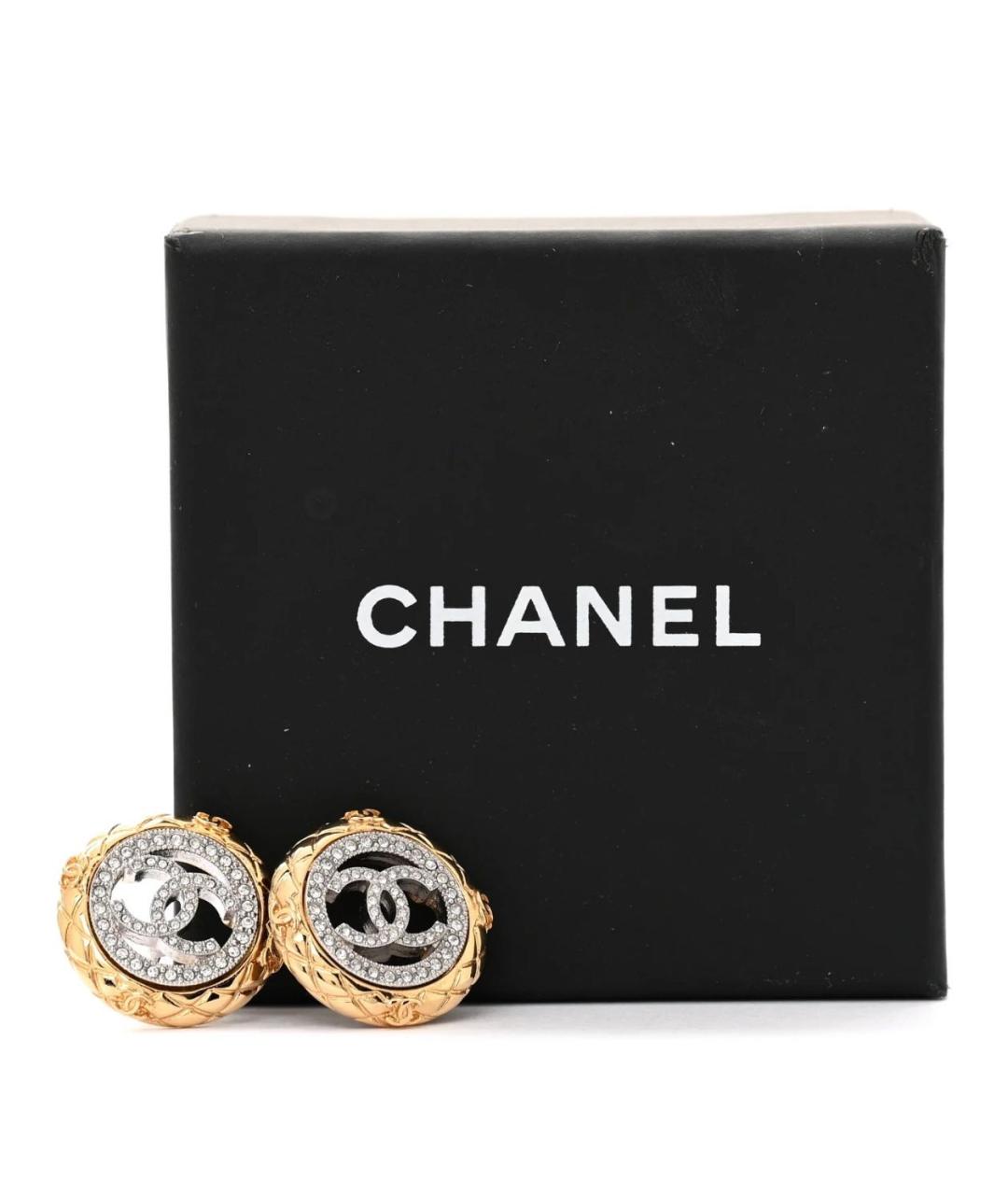 CHANEL Золотые серьги, фото 7