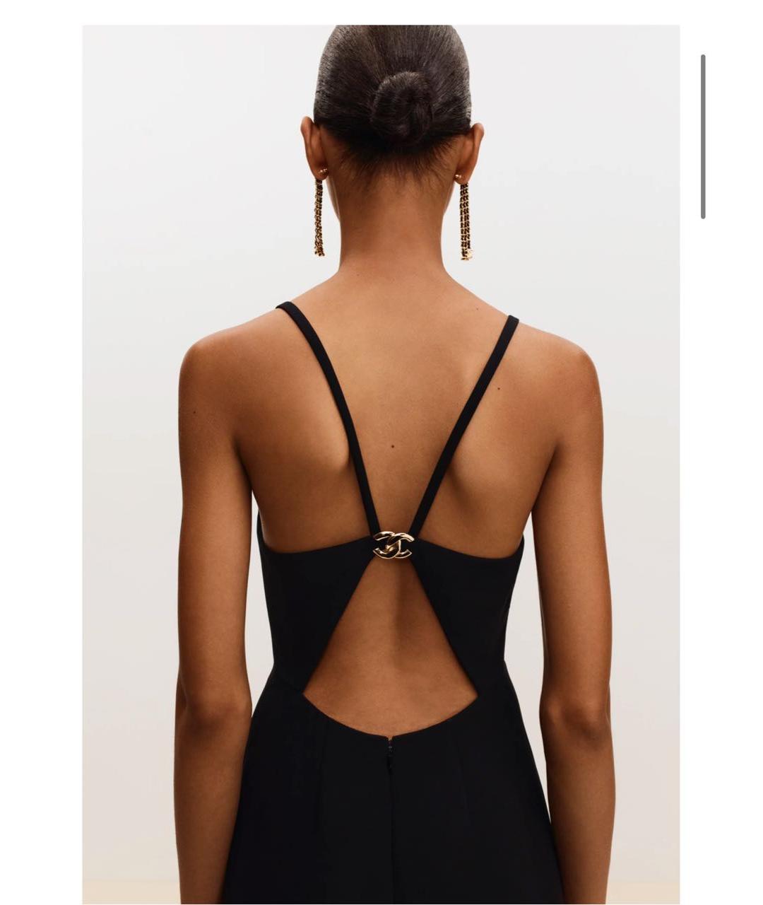 CHANEL Черные серьги, фото 4