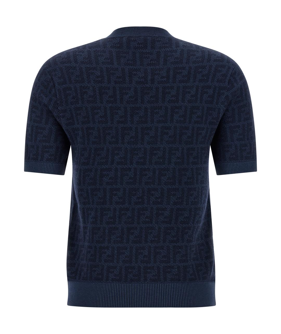 FENDI Синий шерстяной джемпер / свитер, фото 2