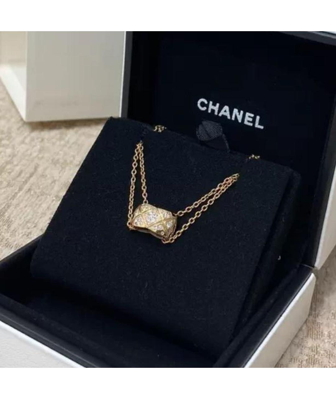 CHANEL Золотой кулон из желтого золота, фото 2