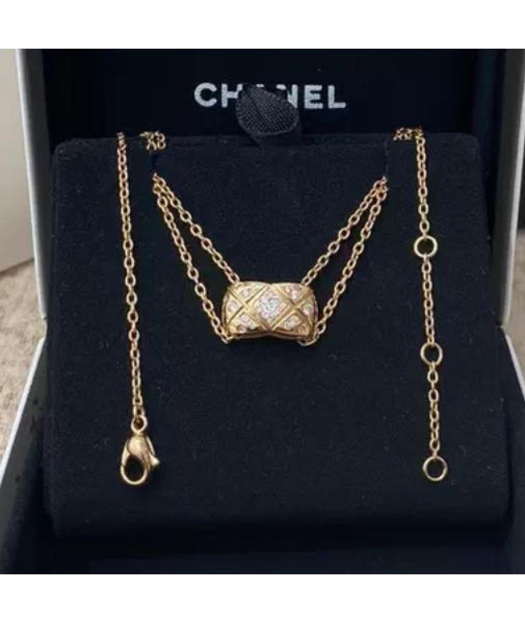 CHANEL Золотой кулон из желтого золота, фото 8