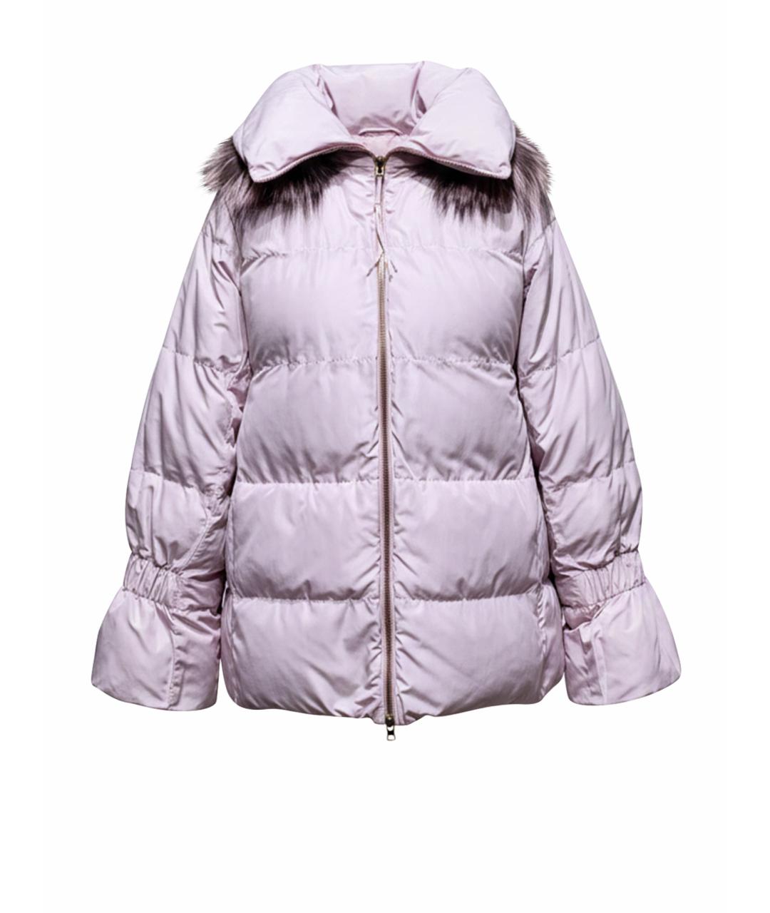 AGNONA Розовый кашемировый пуховик, фото 1