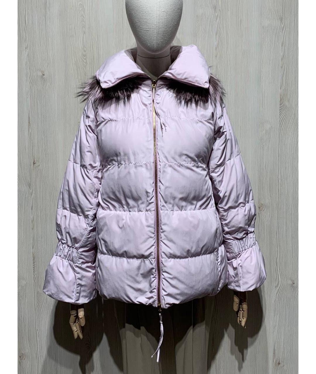 AGNONA Розовый кашемировый пуховик, фото 7