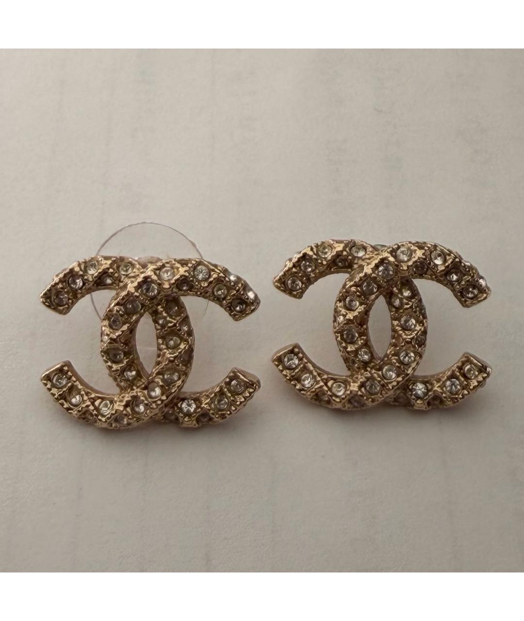 CHANEL Золотые серьги, фото 5