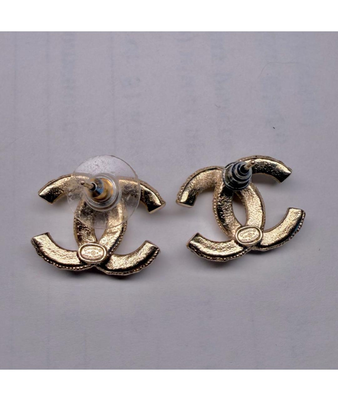 CHANEL Золотые серьги, фото 4