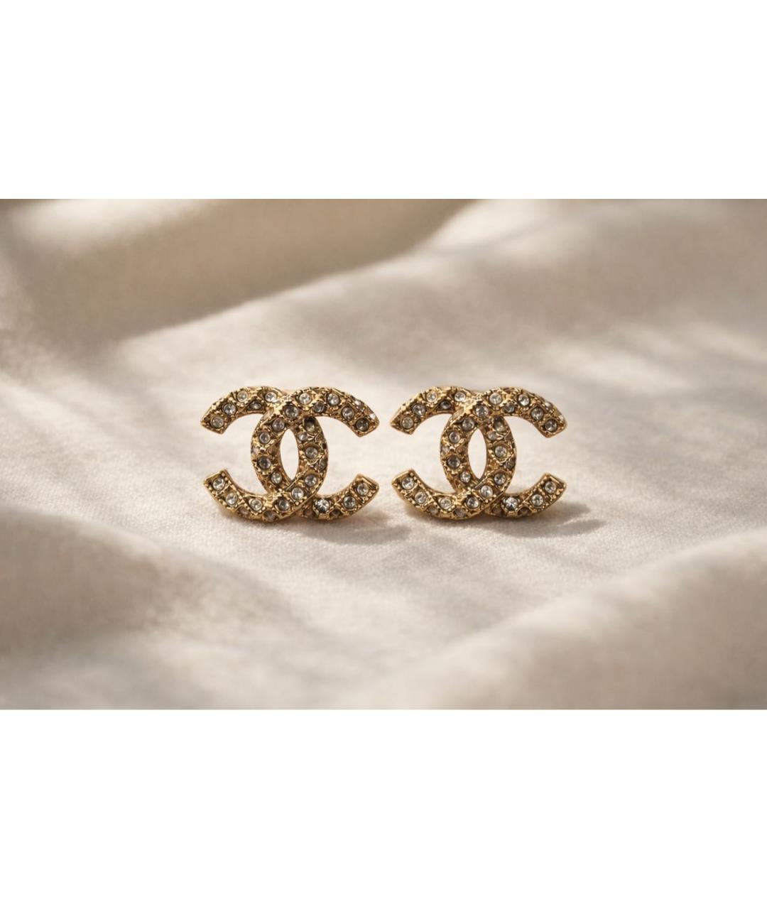 CHANEL Золотые серьги, фото 2