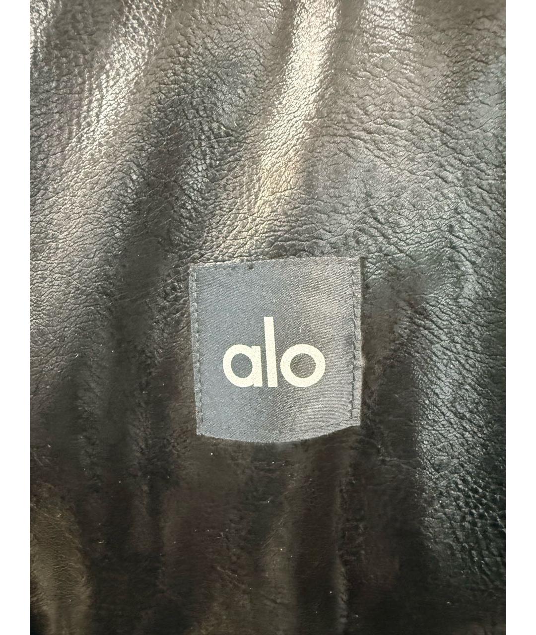 ALO YOGA Черная меховая дубленка, фото 3