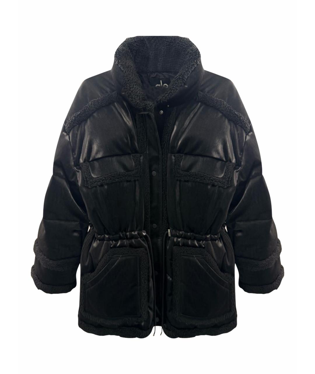 ALO YOGA Черная меховая дубленка, фото 1