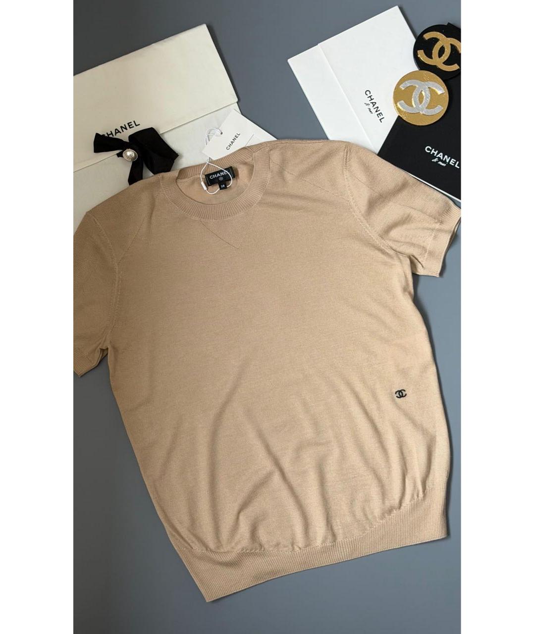 CHANEL Бежевый джемпер / свитер, фото 2