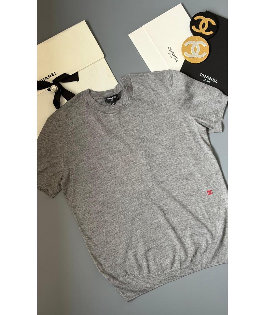 CHANEL Серый джемпер / свитер, фото 2