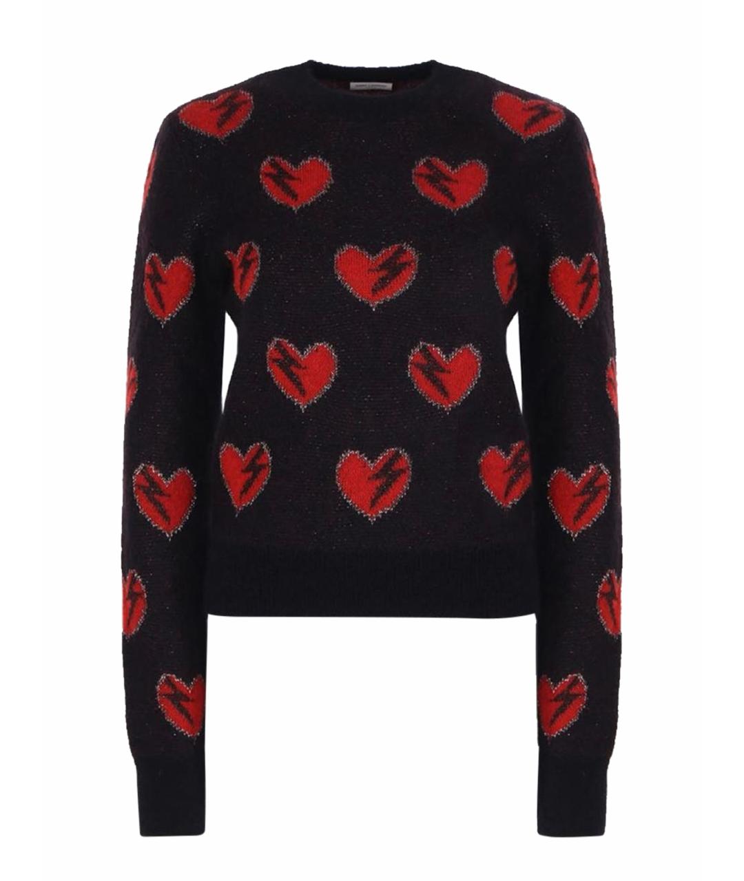 SAINT LAURENT Черный шерстяной джемпер / свитер, фото 1