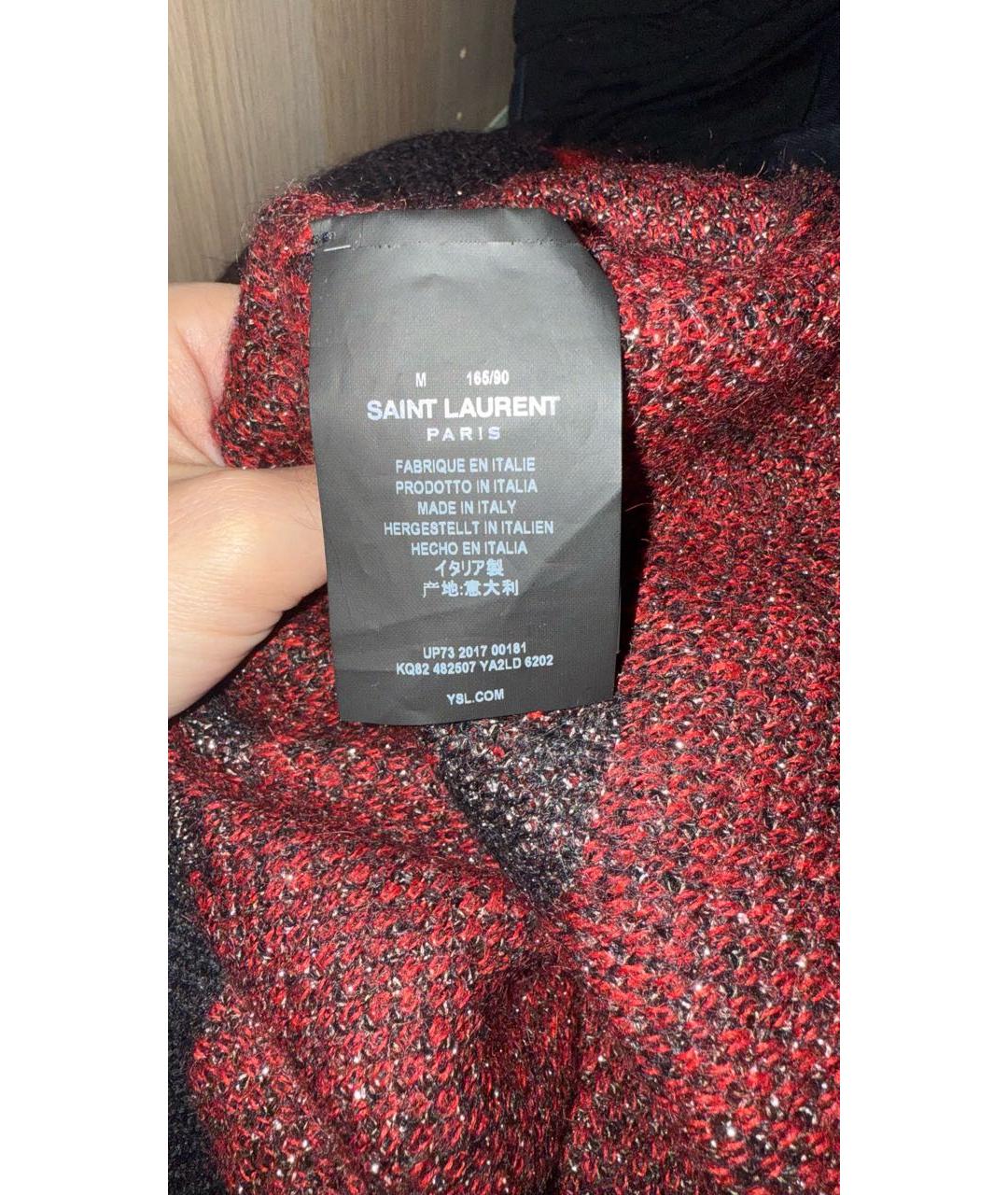 SAINT LAURENT Черный шерстяной джемпер / свитер, фото 5