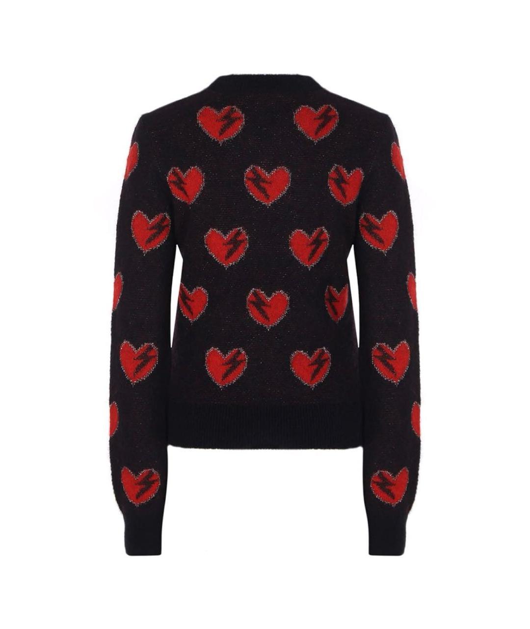 SAINT LAURENT Черный шерстяной джемпер / свитер, фото 2