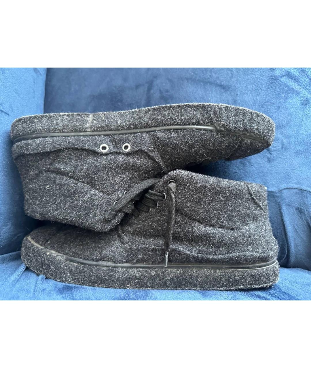 MAISON MARGIELA Черные высокие кроссовки / кеды, фото 4