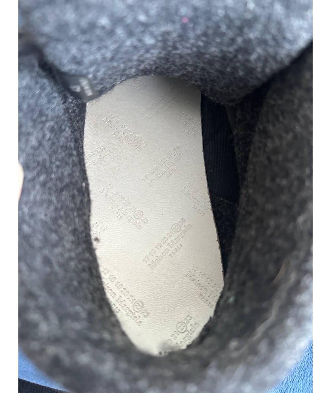 MAISON MARGIELA Черные высокие кроссовки / кеды, фото 7