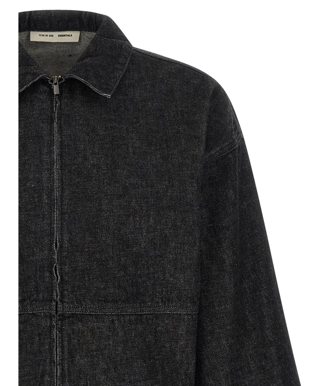FEAR OF GOD ESSENTIALS Черная хлопковая куртка, фото 3