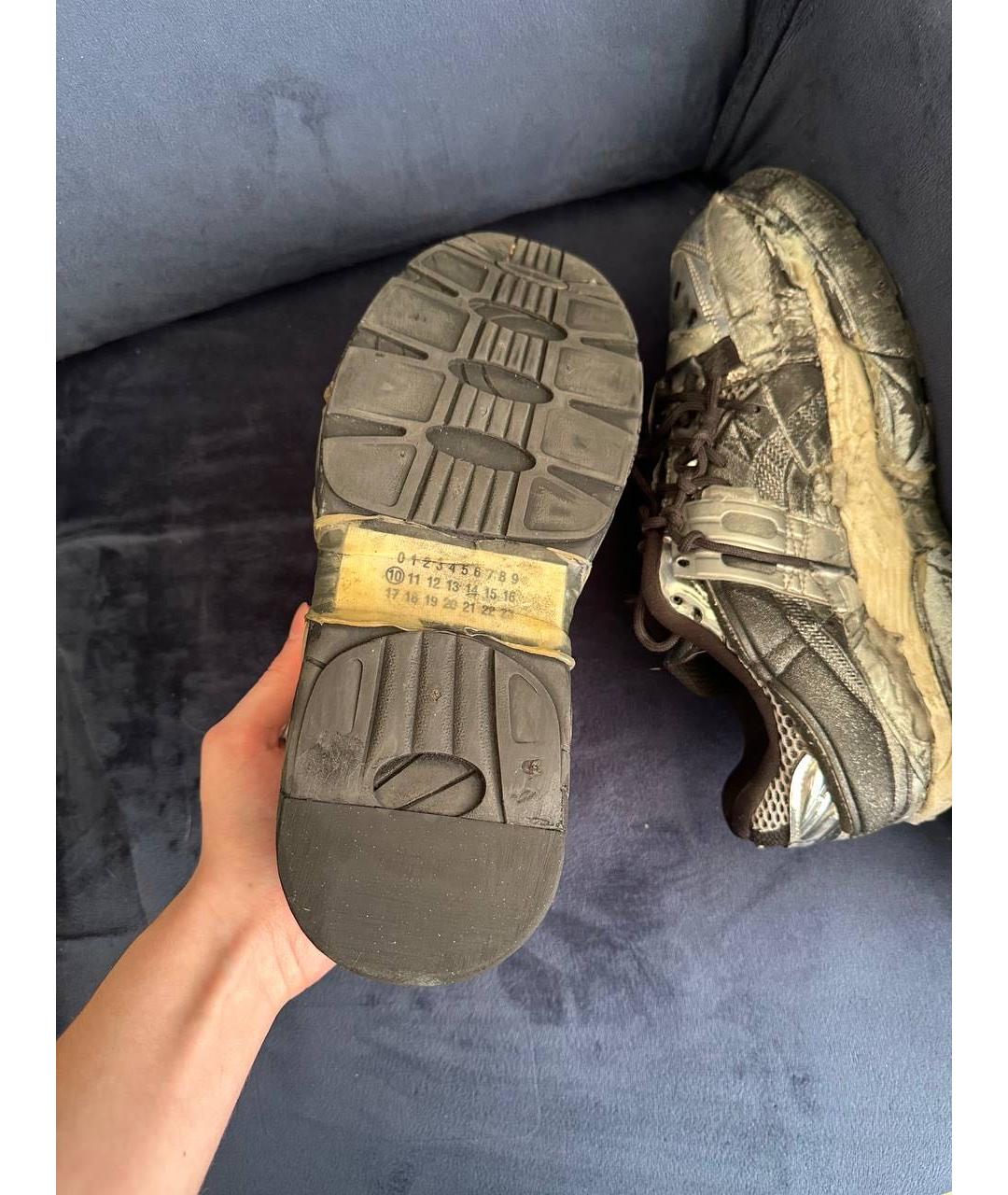 MAISON MARGIELA Мульти текстильные низкие кроссовки / кеды, фото 6